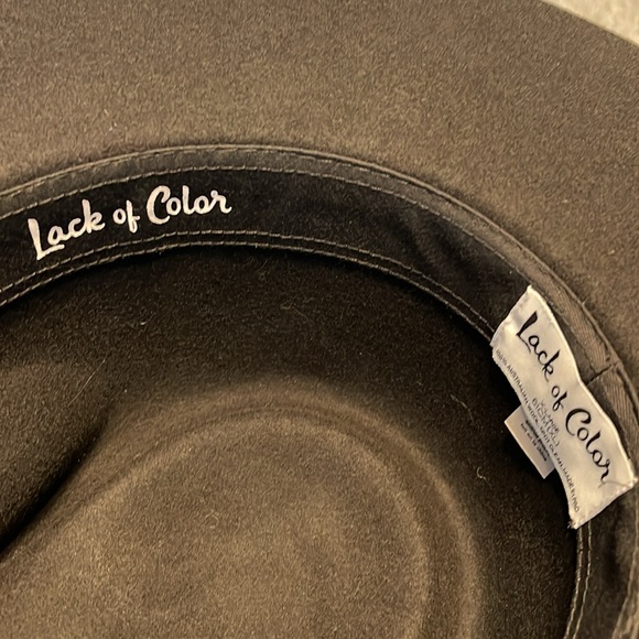 Lack of color black felt hat - Picture 4 of 5